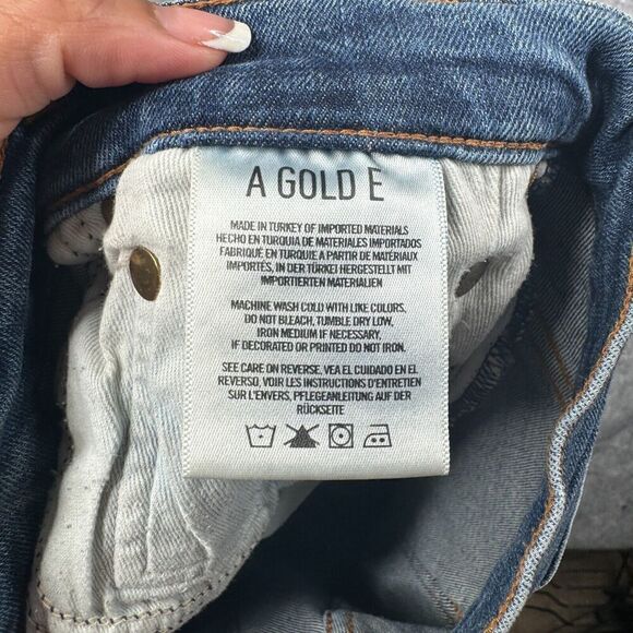 AGOLDE Sophie Distressed High Rise Skinny Crop Jeans A018-843 Size 28 - Picture 8 of 12